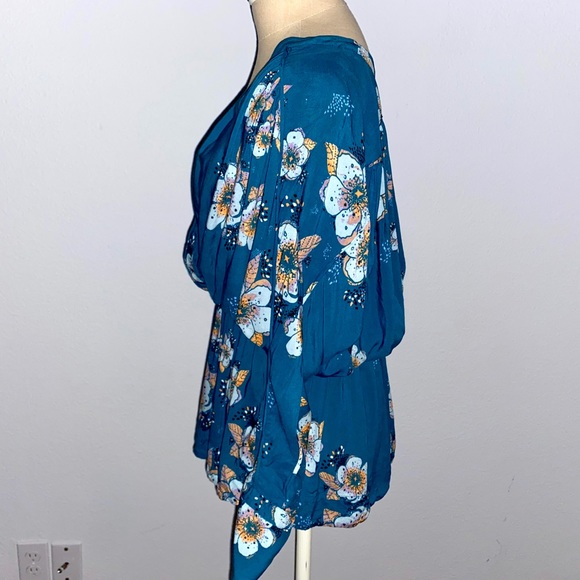 Free People Tuscan Dreams Printed Tunic sz M - Picture 7 of 15